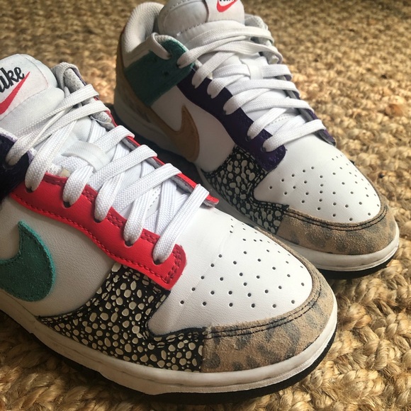 Nike Dunk Low Safari Mix. Size 6 - Picture 5 of 16